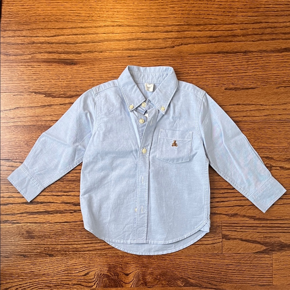 GAP Light Blue Kids Button Down Shirt